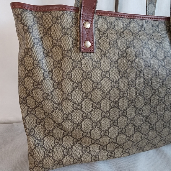 GUCCI GG Supreme Web Loop Tote Bag - Picture 6 of 13